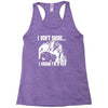 i dont snore i dream i`m a 4 x 4 Racerback Tank