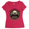 bah hum pug Women's Triblend Scoop T-shirt