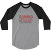 gaming doesn't make me violent 3/4 Sleeve Shirt