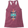 nobody can drag me down Racerback Tank