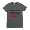beautiful daughter Ladies Fitted T-Shirt