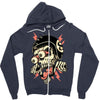 freaky biker Zipper Hoodie