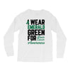 i wear emerald green for liver cancer awareness Long Sleeve Shirts