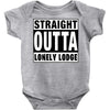 straight outta lonely lodge Baby Bodysuit