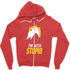 im with stupid Zipper Hoodie