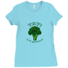 one cheer for broccoli Ladies Fitted T-Shirt