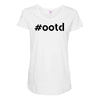 Ootd Outfit Of The Day Maternity Scoop Neck T-shirt