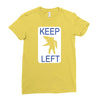 keep left shark Ladies Fitted T-Shirt