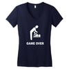 new dad to be gamer over Women's V-Neck T-Shirt