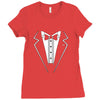 classic black tuxedo t shirt Ladies Fitted T-Shirt