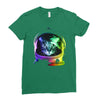 astronaut space cat Ladies Fitted T-Shirt