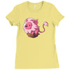 lion in a box Ladies Fitted T-Shirt
