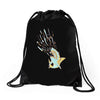 shark attack Drawstring Bags