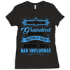 They Call Me Grandad Partner In Crime Funny Ladies Fitted T-Shirt