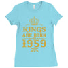 kings are born in 1959 Ladies Fitted T-Shirt