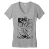 navy  girl Women's V-Neck T-Shirt