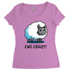 ewe crazy Women's Triblend Scoop T-shirt