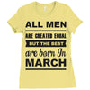 all men are created equal march Ladies Fitted T-Shirt