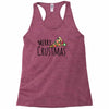 merry crustmas christmas pizza Racerback Tank