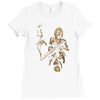 marilyn monroe machine gun gangster 100% cotton Ladies Fitted T-Shirt