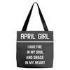 April Girl Tote Bags