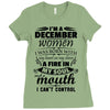 I Am A December Women Ladies Fitted T-Shirt