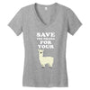 Save The Drama For Your Lama Women's V-Neck T-Shirt