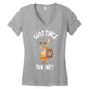good times tan lines Women's V-Neck T-Shirt
