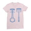 sketch of piston Ladies Fitted T-Shirt