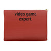 video game expert t shirt 3xl funny xbox ps3 nerdy geeky wii cod snipe Accessory Pouches