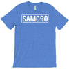 samcro funny retro biker gang sons fancy dress anarchy vintage T-Shirt