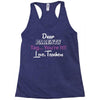 Dear Parents Tag You're It Love Teachers Women's Racerback Tank