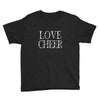 love cheer gold mixed media Youth Tee