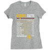 Gemini Facts Servings Per Container Ladies Fitted T-Shirt