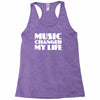 music changed my life Racerback Tank