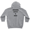 weekends coffee and dogs back Youth Hoodie