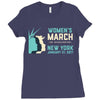 Women's March New York Ladies Fitted T-Shirt