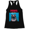 Jaws Parody Paws Racerback Tank