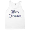 merry christmas colorful glitter Tank Top