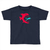 monster fish eats diver Toddler T-shirt
