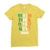 WHO THE FOOK IS THAT GUY Ladies Fitted T-Shirt