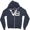 v8 motor sport sound drag race tuning hotrod route 66 turbo big Zipper Hoodie