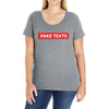 Fake Texts Hypebeast Ladies Curvy T-Shirt