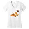 happy face Women's V-Neck T-Shirt