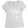 original parts vintage established 1976 perfectly aged Women's Triblend Scoop T-shirt