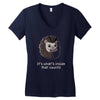 it's what's inside that counts Women's V-Neck T-Shirt