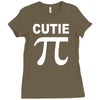 cutie pi t shirt medium funny nerdy geeky math sex humor cute awesome Ladies Fitted T-Shirt