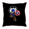 mega capt Throw Pillow