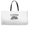 commas save lives Weekender Totes