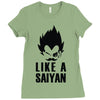 like a saiyan Ladies Fitted T-Shirt